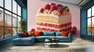 a delicious piece of cake Wall mural